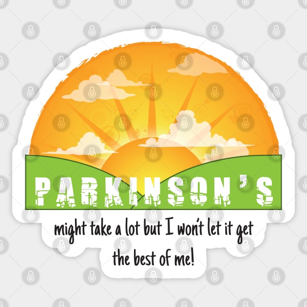 Parkinson's Might Take A Lot Sticker by YOPD Artist